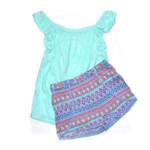 Toughskins  Girls Blouse & Shorts